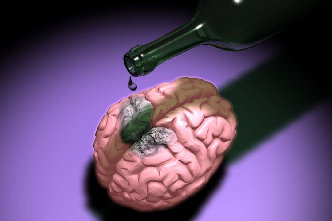 kako alkohol vpliva na možgane