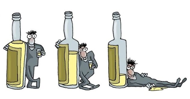 faze moškega alkoholizma